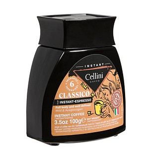 Cellini INSTANT-ESPRESSO Instantkaffee, Arabica- und Robustabohnen kräftig, 100 g