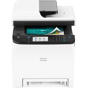 RICOH M C250FWB 4 in 1 Farblaser-Multifunktionsdrucker grau RICOH M C250FWB 4 in 1 Farblaser-Multifunktionsdrucker grau