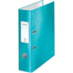 LEITZ WOW 1006 Ordner eisblau Karton 8,0 cm DIN A4 LEITZ WOW 1006 Ordner eisblau Karton 8,0 cm DIN A4