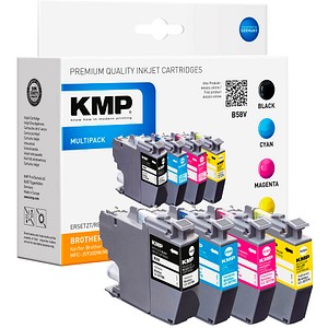 4 KMP B58V schwarz, cyan, magenta, gelb Tintenpatronen ersetzen brother LC-3217VALDR 4 KMP B58V schwarz, cyan, magenta, gelb Tintenpatronen ersetzen brother LC-3217VALDR