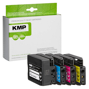 KMP H174V  schwarz, cyan, magenta, gelb Druckerpatronen kompatibel zu HP 932XL/933XL (C2P42AE), 4er-Set