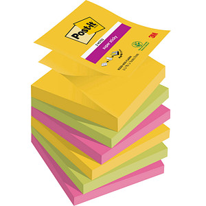 Post-it® Super Sticky Z-Notes Carnival Haftnotizen extrastark R3306SR farbsortiert 6 Blöcke