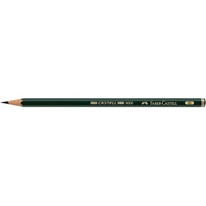 FABER-CASTELL 9000 Bleistift 8B grün, 1 St.