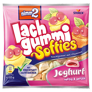 nimm2® Lachgummi Softies Joghurt Fruchtgummi 225,0 g