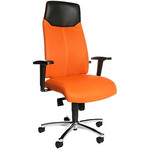 Topstar Bürostuhl High Sit Up, SU39T BG4 Stoff orange, Gestell chrom