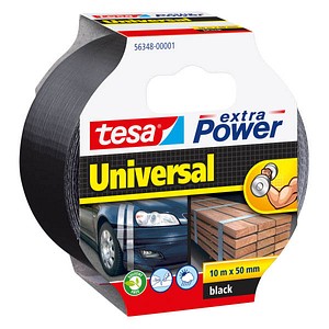 tesa extra Power® Universal Gewebeband schwarz 50,0 mm x 10,0 m 1 Rolle