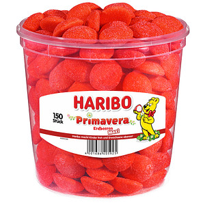 HARIBO Primavera Erdbeeren Maxi-Größe 150 St./1050,0 g