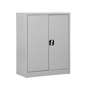 Gürkan Stahlschrank 100011 lichtgrau 80,0 x 38,0 x 100,0 cm, aufgebaut