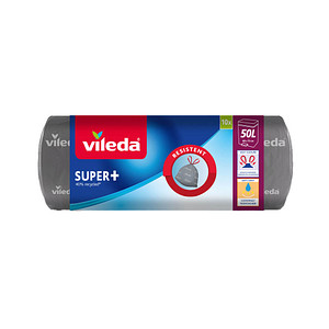 vileda Müllbeutel SUPER+ 50,0 l grau, 10 St.