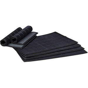 6 relaxdays Platzset schwarz 30,0 x 45,0 cm