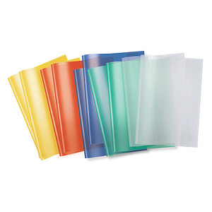 10 HERMA Heftumschläge transparent farbsortiert Kunststoff DIN A5