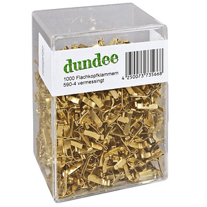 dundee Musterbeutelklammern Flachkopf, 1.000 St.