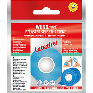 WUNDmed® Pflaster Kohäsiv blau 2,5 cm x 2,5 - 4,5 m, 1 St.