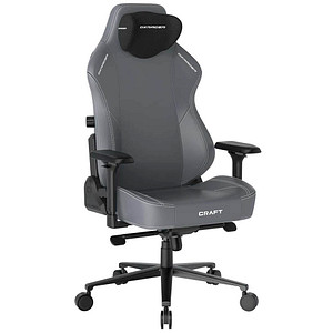 DXRacer Gaming Stuhl Craft Serie, Größe L, GC/LCF23LTA/G Kunstleder grau