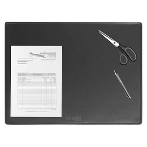 büroplus Schreibtischunterlage schwarz Kunststoff 63,0 x 50,0 cm, 1 St.