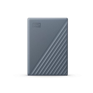 Western Digital My Passport mit USB-C 2 TB externe HDD-Festplatte grau