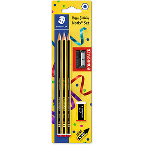 STAEDTLER Noris® 120 Bleistifte HB schwarz/gelb, 1 Set