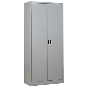 Gürkan Stahlschrank 100049 lichtgrau 80,0 x 38,0 x 180,0 cm, aufgebaut