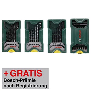 AKTION: BOSCH Multipack 3+1 Mini-X-Line-Set Bohrer- und Bit-Set, 46-teilig mit Prämie nach Registrierung