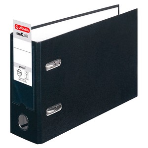 herlitz max.file Ordner schwarz Karton 8,0 cm DIN A5 quer herlitz max.file Ordner schwarz Karton 8,0 cm DIN A5 quer