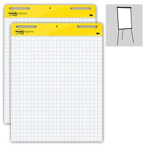Post-it® Flipchart-Papier Super Sticky Meeting Chart kariert 63,5 x 77,5 cm, 30 Blatt, 2 Blöcke Post-it® Flipchart-Papier Super Sticky Meeting Chart kariert 63,5 x 77,5 cm, 30 Blatt, 2 Blöcke