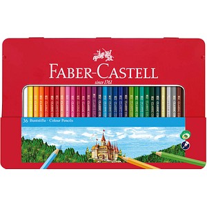 FABER-CASTELL Classic Buntstifte farbsortiert, 36 St.