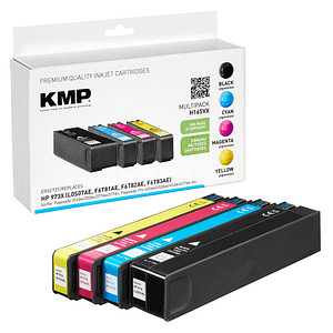 KMP H165VX  schwarz, cyan, magenta, gelb Druckerpatronen kompatibel zu HP 973X (L0S07AE, F6T81AE, F6T82AE, F6T83AE), 4er