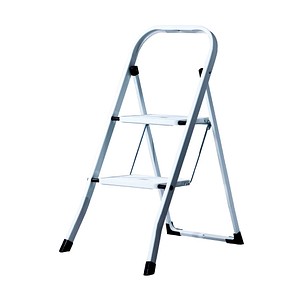 KRAUSE Klapptritt Toppy weiß 2 Stufen, H: 90,0 cm