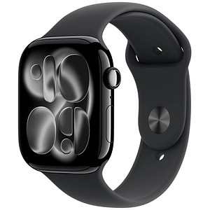 Apple Watch Series 11 46 mm Aluminium (GPS+Cellular) Sportarmband M/L  schwarz, diamantschwarz