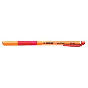 STABILO pointVisco Gelschreiber orange 0,5 mm, Schreibfarbe: rot, 10 St.