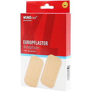 WUNDmed® Pflaster Europflaster XL beige 5,0 x 10,0 cm, 6 St.