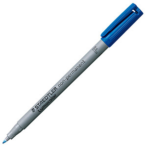 STAEDTLER Lumocolor Folienstifte blau 0,6 mm non-permanent, 10 St.