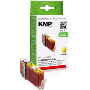 KMP C107YX  gelb Druckerpatrone kompatibel zu Canon CLI-571 XL Y