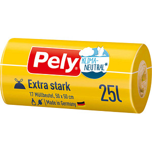 Pely Müllbeutel Extra stark 25,0 l transparent, 17 St.