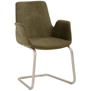Mayer Besuchersessel myHELIOS moos chrom Stoff 58,0 x 56,0 x 86,0 cm, 1 St.