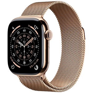 Apple Watch Series 11 42 mm Titan (GPS+Cellular) Milanaise Armband S/M  gold