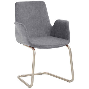 Mayer Besuchersessel myHELIOS grau chrom Stoff 58,0 x 56,0 x 86,0 cm, 1 St.