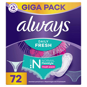 always Slipeinlagen Daily Fresh Flexistyle Normal , 72 St.