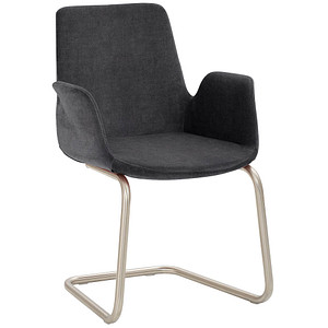 Mayer Besuchersessel myHELIOS anthrazit chrom Stoff 58,0 x 56,0 x 86,0 cm, 1 St.