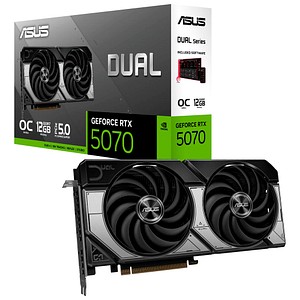 ASUS Dual GeForce RTX 5070 OC Edition Grafikkarte 12 GDDR7 192 Bit