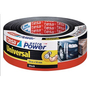 tesa extra Power® Universaltape Gewebeband schwarz 50,0 mm x 50,0 m 1 Rolle