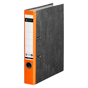 LEITZ 1050 Ordner orange marmoriert Karton 5,2 cm DIN A4