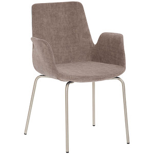 Mayer Besuchersessel myHELIOS mauve chrom Stoff 58,0 x 59,0 x 87,0 cm, 1 St.