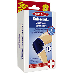 WUNDmed® Kniebandage, Gr. L blau, 1 St.