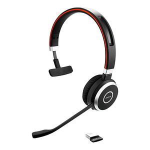 Jabra Evolve 65 SE MS Mono mit Ladestation Headset schwarz