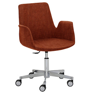 Mayer Besuchersessel myHELIOS rost Aluminium Stoff 65,0 x 65,0 x 82,0 - 93,0 cm, 1 St.