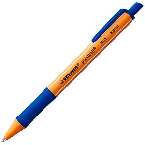 STABILO Kugelschreiber pointball orange, Schreibfarbe: blau, 1 St.
