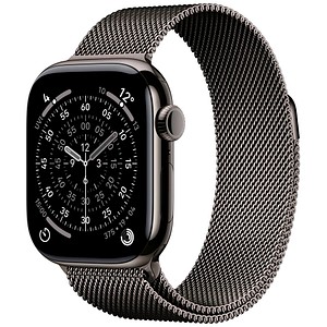 Apple Watch Series 11 42 mm Titan (GPS+Cellular) Milanaise Armband S/M  schiefer
