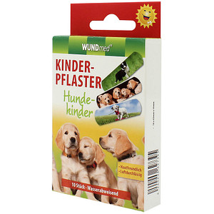 WUNDmed® Pflaster Hunde bunt 1,9 x 6,3 cm, 10 St.