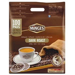 MINGES PREMIUM DARK ROAST Kaffeepads 108 Pads MINGES PREMIUM DARK ROAST Kaffeepads 108 Pads
